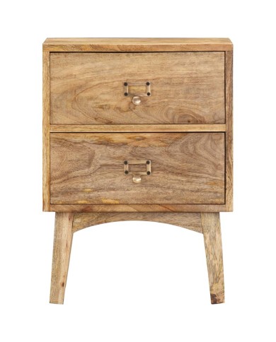 Table de chevet 40x35x55 cm Bois de manguier solide