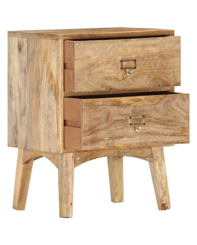 Table de chevet 40x35x55 cm Bois de manguier solide