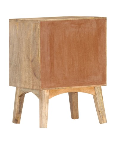 Table de chevet 40x35x55 cm Bois de manguier solide