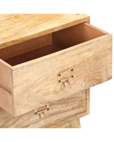 Table de chevet 40x35x55 cm Bois de manguier solide