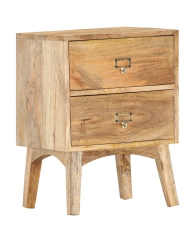 Table de chevet 40x35x55 cm Bois de manguier solide