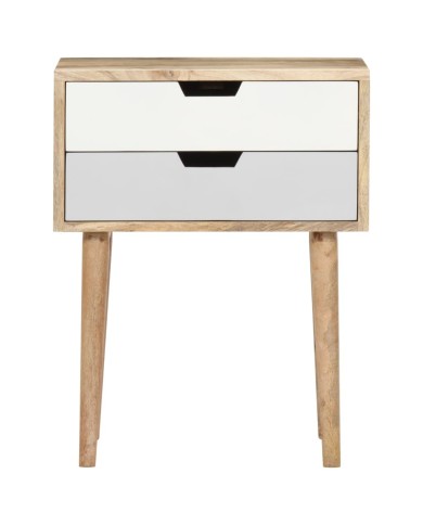 Table de chevet 47x35x59 cm Bois de manguier massif