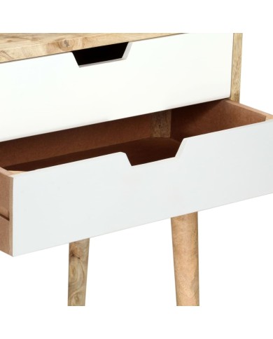 Table de chevet 47x35x59 cm Bois de manguier massif