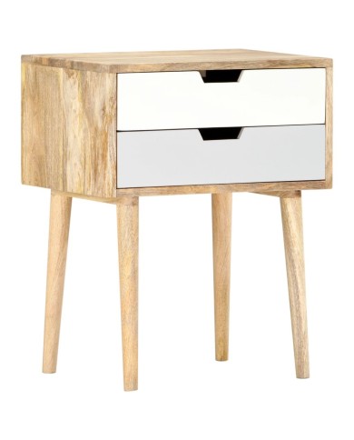 Table de chevet 47x35x59 cm Bois de manguier massif