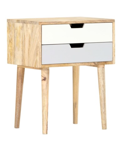 Table de chevet 47x35x59 cm Bois de manguier massif