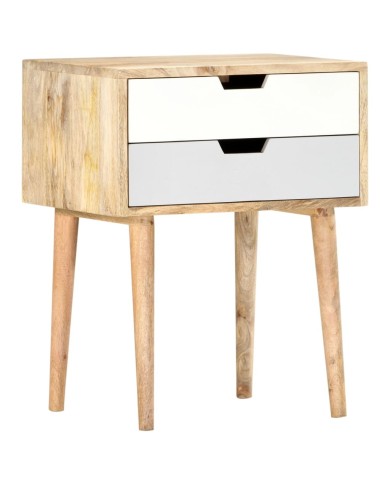Table de chevet 47x35x59 cm Bois de manguier massif