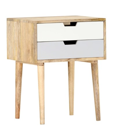 Table de chevet 47x35x59 cm Bois de manguier massif