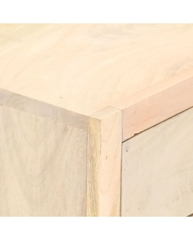 Table de chevet Doré 40 x 30 x 50 cm Bois de manguier massif