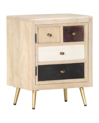 Table de chevet 40x30x50 cm Bois de manguier massif