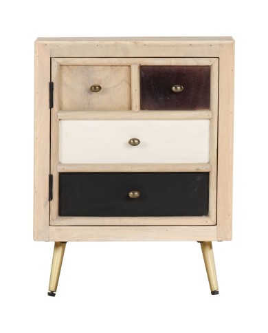 Table de chevet 40x30x50 cm Bois de manguier massif