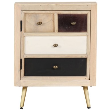 Table de chevet 40x30x50 cm Bois de manguier massif