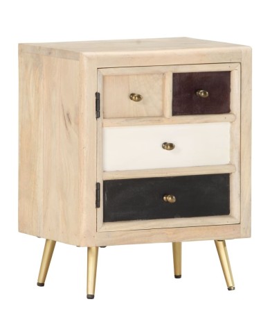Table de chevet 40x30x50 cm Bois de manguier massif