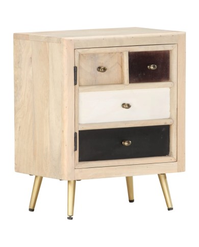 Table de chevet 40x30x50 cm Bois de manguier massif