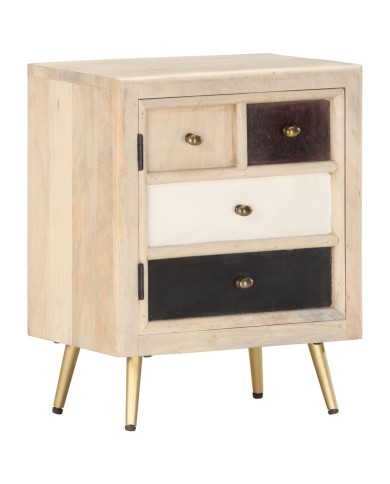 Table de chevet 40x30x50 cm Bois de manguier massif