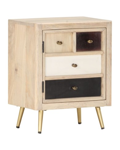 Table de chevet 40x30x50 cm Bois de manguier massif