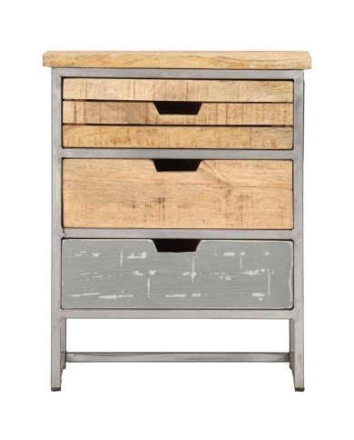 Table de chevet 40 x 30 x 50 cm Bois de manguier massif