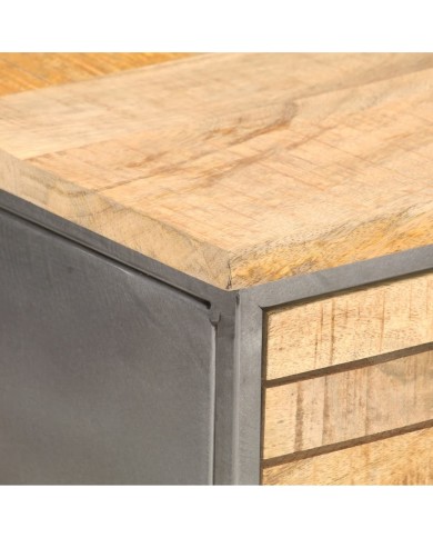 Table de chevet 40 x 30 x 50 cm Bois de manguier massif