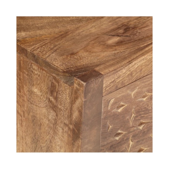 Table de chevet 40 x 30 x 50 cm Bois de manguier massif
