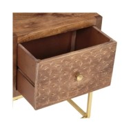 Table de chevet 40 x 30 x 50 cm Bois de manguier massif