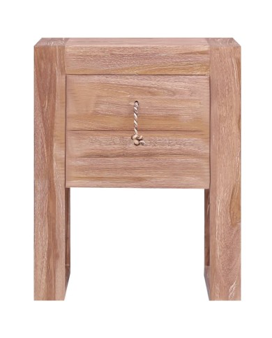 Table de chevet 40 x 30 x 50 cm Bois de teck solide