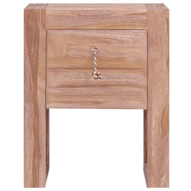 Table de chevet 40 x 30 x 50 cm Bois de teck solide
