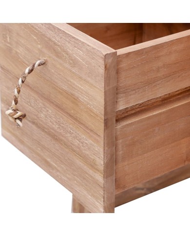 Table de chevet 40 x 30 x 50 cm Bois de teck solide