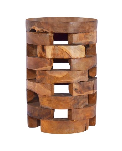 Table de chevet 30x30x45 cm Bois de teck massif