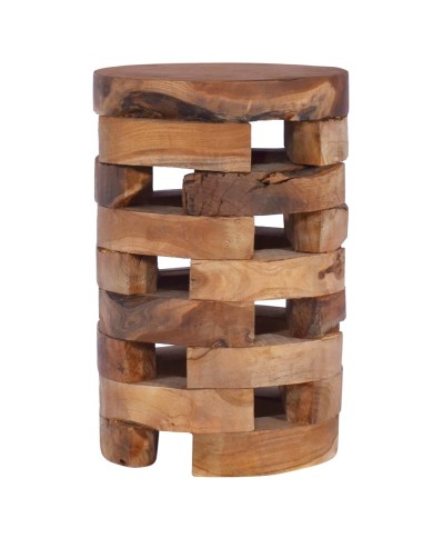Table de chevet 30x30x45 cm Bois de teck massif