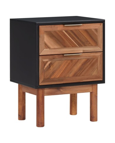 Table de chevet 40x30x53 cm Bois d'acacia solide et MDF