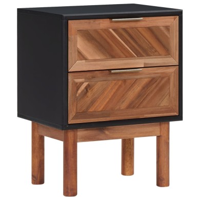Table de chevet 40x30x53 cm Bois d'acacia solide et MDF