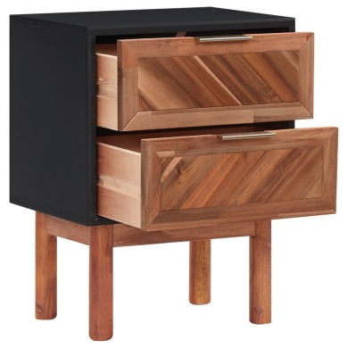 Table de chevet 40x30x53 cm Bois d'acacia solide et MDF