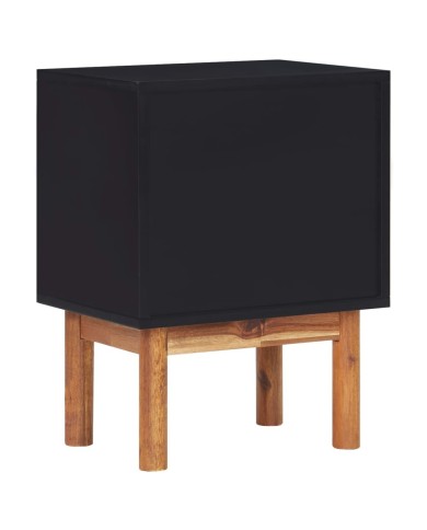 Table de chevet 40x30x53 cm Bois d'acacia solide et MDF