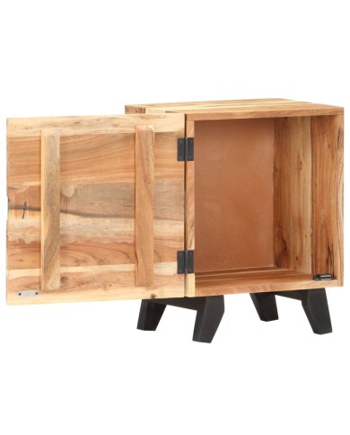 Table de chevet 40x30x51 cm Bois d'acacia massif