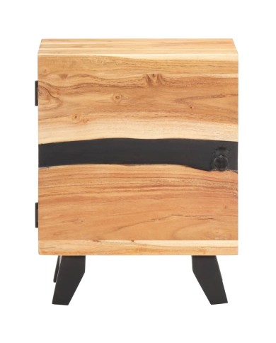 Table de chevet 40x30x51 cm Bois d'acacia massif
