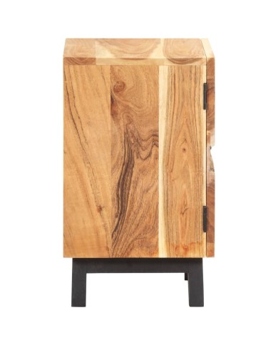Table de chevet 40x30x51 cm Bois d'acacia massif