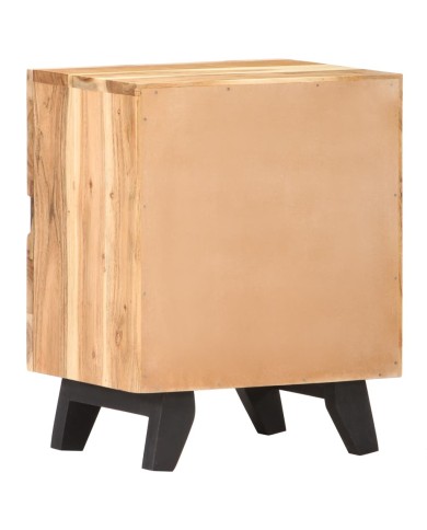Table de chevet 40x30x51 cm Bois d'acacia massif