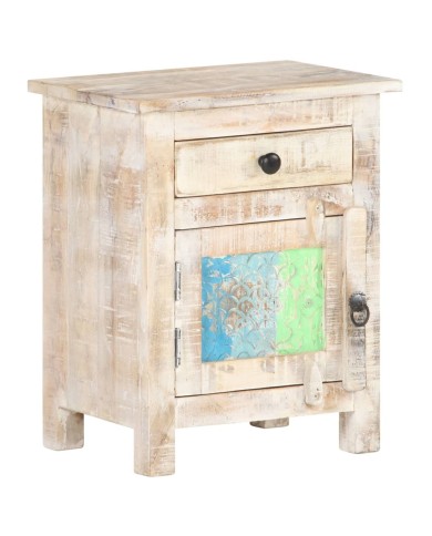 Table de chevet 40x30x50 cm Bois d'acacia brut