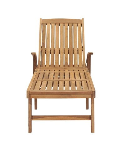 Chaise longue Bois de teck solide