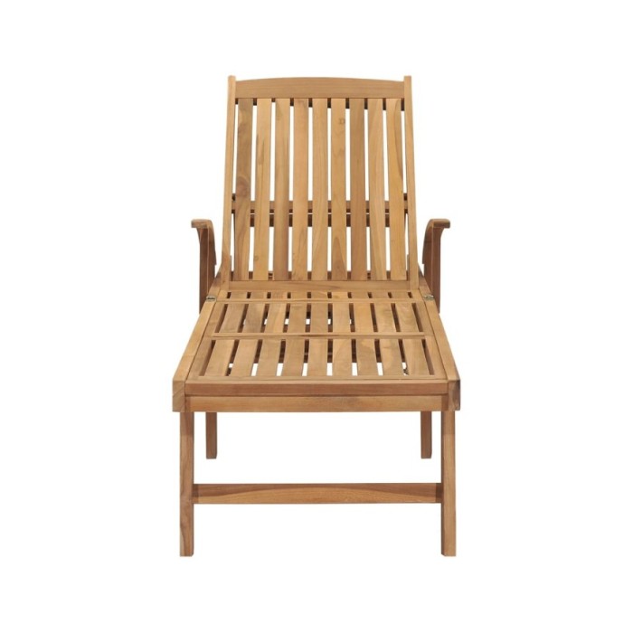 Chaise longue Bois de teck solide