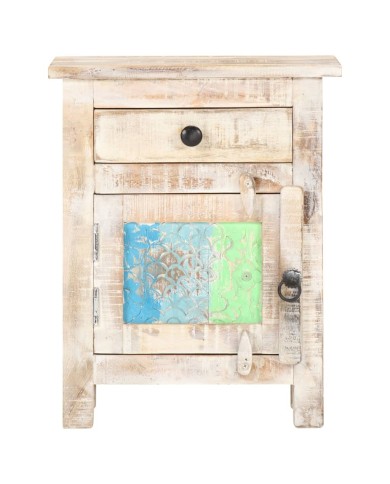 Table de chevet 40x30x50 cm Bois d'acacia brut