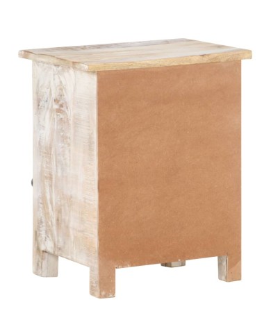 Table de chevet 40x30x50 cm Bois d'acacia brut