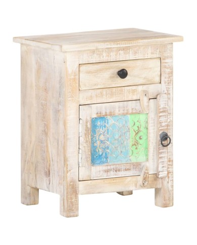 Table de chevet 40x30x50 cm Bois d'acacia brut