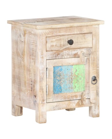 Table de chevet 40x30x50 cm Bois d'acacia brut