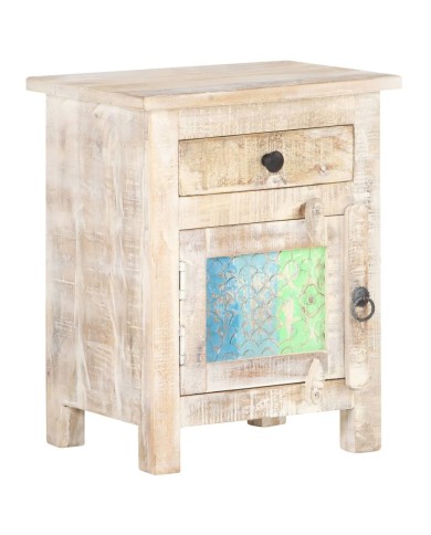 Table de chevet 40x30x50 cm Bois d'acacia brut