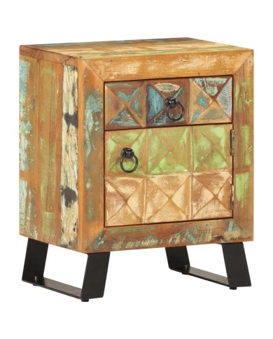 Table de chevet 40x30x50 cm Bois de récupération massif