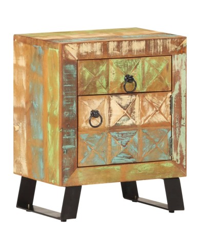 Table de chevet 40x30x50 cm Bois de récupération massif