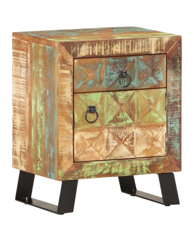Table de chevet 40x30x50 cm Bois de récupération massif