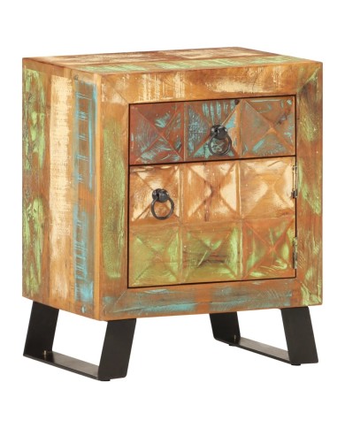 Table de chevet 40x30x50 cm Bois de récupération massif