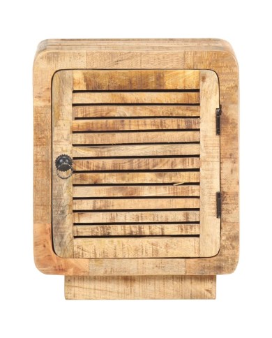 Table de chevet 40x30x50 cm Bois de manguier brut