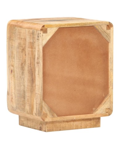 Table de chevet 40x30x50 cm Bois de manguier brut
